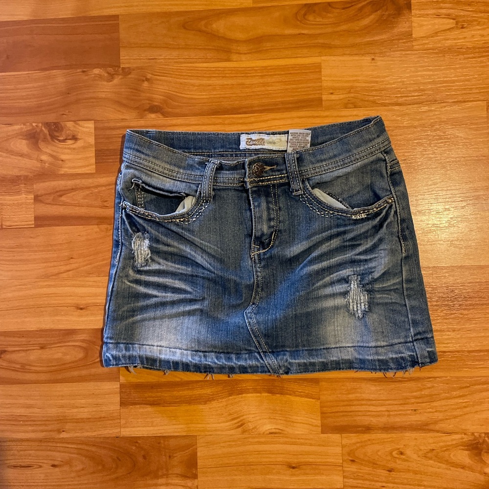 Vanilla Star Girls Size 10 Denim Jean Skirt